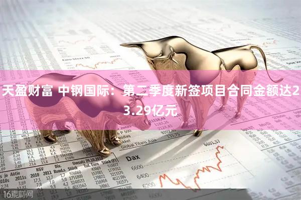 天盈财富 中钢国际：第二季度新签项目合同金额达23.29亿元